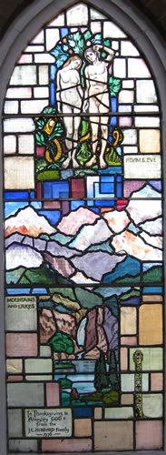 Window for mountains and lakes